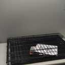 MidWest Homes for Pets Intermediate LifeStages Double Door 36-Inch Folding Dog Crate, Enhanced Security, Includes Leak-Proof Pan, Divider Panel, Handle, Rubber Feet (Black)