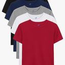 5 Pack Boys Shirts Short Sleeve Shirts for Boys Cotton T-Shirts Kids Toddler Tshirts Tees Clothes Summer Tops, 10-12Y