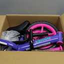 KRIDDO Toddler Balance Bike 2 Year Old, Kids Balance Bike for 2-5 Years Old, Dual Bearing for Smoother Riding, Adorable Plate, Adjustable Seat and Handlebar, Toddler Bike Gifts Age 2-3, LED-Purple