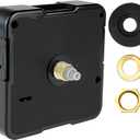 Quartz Clock Mechanism Replacement Battery Operated Silent Clocks Kit Include Clock Hands Second Hand DIY Repair Parts Shaft Length 13.5mm(17/32 Inch)