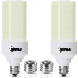 2-Pack 80W Led Corn Light Bulb,800W Equivalent 5000K Daylight 12000 High Lumen Super Bright E26/E39 Base Led Bulbs, Replace Metal HID CFL Leds Corn Bulb for Outdoor Indoor Commercial led Lighting (White)