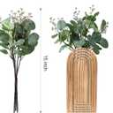 DREAMLOOM 2 Pack Wooden Wall Vases with Fake Plants, Wall Hanging Planters Boho Modern Farmhouse Indoor for Narrow Spaces Entryway Bathroom Home Office Decoration, Brown