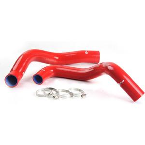G-PLUS Silicone Radiator Coolant Hose Pipe Kit Clamps Compatible With 1994-1995 FORD MUSTANG GT/GTS/SVT V8,2PCS Red