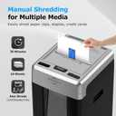 BONSEN 300-Sheet Auto Feed Paper Shredder, P-5 High Security Heavy Duty Shredders for Office Use, 60 Minutes Non-Stop Micro Cut Shredding, 8.1-Gal Pullout Bin, 58dB Quiet Large Paper Shredder (S9221)