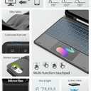 CHESONA for iPad 10th Generation Case with Keyboard, 7 Color Backlight, Multi-Touch Trackpad, Flip Stand Case with Pencil Holder, 2 Wireless Channels for iPad (A16) 11th/10th Gen (2025/2022), Black