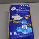 MED PRIDE Maximum Absorbency Adult Briefs for Incontinence with Refastenable Tabs - Ultra-Absorbent Adult Diapers for Men & Women- Bladder Control Unisex Disposable Underwear (XXX-Large - Bag of 8)