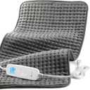 CooCoCo 17x33 Large Heating Pad for Back, HSA Approved Gifts for Mom Dad, Electric Heated Pad for Neck Shoulders Period Cramps, FSA Eligible Heat Pad, Auto Off, 10ft Cord, Birthday Gifts for Women Men