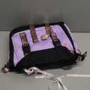 FENGDONG Teenage Girls Bookbag School Backpack Children Casual Daypack Schoolbag for Teens Black Purple