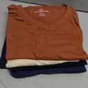 Amazon Essentials Men's Short-Sleeve V-Neck T-Shirts, Pack of 4, Large