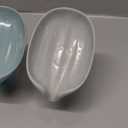 2 pcs Leaf Shape Soap Tray Soap Box, Non-Slip Drain, Suction Cup, Green & Grey
