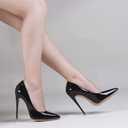 Elisabet Tang Women Pumps, Pointed Toe High Heel 4.7 inch/12cm Party Stiletto Heels Shoes Matte, Size 6
