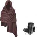 Cowl Hood Scarf Rogue Hood Medieval Cloak Renaissance Costume Men Neck Warmer Hooded Cape Hat Arm Bracers
