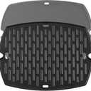 7582 Q1200 Griddle Full Size Grill Replacement Parts for Weber Baby Q Q100 Q120 Q140 Q1000 Q1400 Flat Top Griddle Insert 6558 7644 51010001 386002 516002 Accessories Cast Iron Reversible Griddle Plate