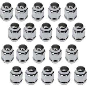 Dorman 711-265 Wheel Nut Chrome Acorn Bulge Seat 1/2-20 Compatible with Select Models, 20 Pack