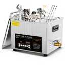 Ultrasonic Cleaner 15L Dual-Frequency Professional Digital Stainless Steel Cleaning Machine with Heater Timer for Denture, Coins, Small Metal Parts, Circuit Board, Lab Tools, etc