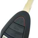 Smart Key Fob Case Shell Fits for Porsche Boxster 987 Cayman 911 997 Replacement Car Key Housing Outer Cover (3 Buttons)