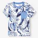 PATPAT Family Matching Outfits Mommy and Me Dresses Spaghetti Sleeveless Summer Vacation Hawaiian Dress and T-Shirts Sets (S)