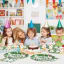 96 Pcs Snake Birthday Party Supplies Reptile Jungle Swamp Snake Plates and Napkins Tableware Sets Reptile Party Decorations Favors for Kids Camping Alligator Wilderness Wildlife Theme Decor,Serves 24