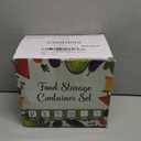 40 Piece Food Storage Containers with Lids(20 Containers & 20 Lids), BPA-Free Plastic Food Containers for Kitchen Storage and Organization, Leak Proof Meal Prep Container, Includes Labels & Pen