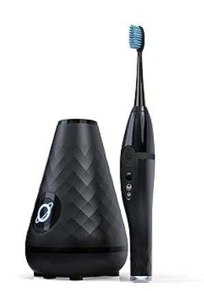 Tao Clean UV Sanitizing Sonic Toothbrush and Cleaning Station, Electric Toothbrush, Dual Speed Setting, Black