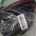 Ouzorp Car Steering Wheel Cover, Microfiber Leather Steering Wheel Covers with Anti-Slip Lining, Universal 14.5-15 inchs Black with Red line