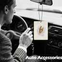 Religious Air Freshener 4Pcs with Jesus Design - Christian Cologne Scent for Car, Bathroom, Room, Books - Motivational Decor & Gifts for Him, Her, Believers