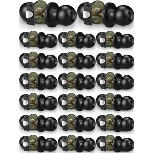 Round Privacy Door Knobs Bulk Matte Black Door Knobs Interior Black Door Knob Stainless Steel Keyless Interior Handle Round Privacy Door Lockset for Bedroom Bathroom Classroom Office Door(20 Pack)