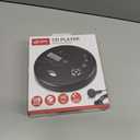 GPX PC332B Portable CD Player with Anti-Skip Protection, FM Radio and Stereo Earbuds - Black