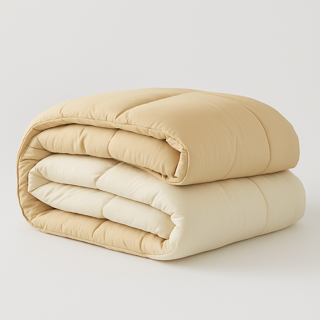All-Season Comforter – Oversized King (102 x 90 inches), Ultra-Soft and Breathable, Lightweight Quilted Design – Beige/Off-White