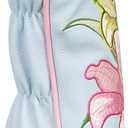 Lily Golf Head Covers, Cute Golf Club Head Cover for Girl Women | Heavy Embroidery, Premium Leather Durable & Wear-Resistant Headcover, Light Blue