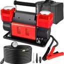 12V Air Compressor,Offroad Air Compressor,Dual Cylinder Portable Inflator 12.35 ft/Min,Heavy Duty Tire Inflator Pump Max 150PSI For Truck Tires, 4x4 Vehicle, RV, Motorcycle