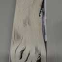 AJAZZ 100% Blackout Magnetic Door Curtain Accordion Doors Interior Folding Closet Door Curtain Invisible Applicable Bedroom Room Living Room Doorway (Cream White 42" W x 78" L) 1 Panel