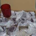 Woho Candle Holders for Votive Candles/Tealight Candles, Votive Candle Holder for Boho Home Decor, Glass Tea Lights Candle Holder for Wedding Party Christmas24, Red