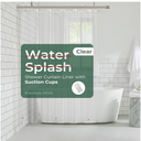 HARBOREST Clear Shower Curtain Liner with Side Suction Cups, Premium PEVA Plastic Shower Liner with 3 Magnets, Waterproof Bathroom Curtain, 72 x 72, Clear