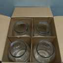 Large Glass Jars 1 Gallon – 4 Pack Wide Mouth Mason Jars with Airtight Metal Lids – Made in USA – Gallon Jars for Fermenting, Pickling, Canning, Water Glassing Eggs, Sourdough Starter & Storage