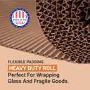 AVIDITI Shipping Corrugated Roll Kraft, 12" x 250', 1-Pack | Corrugated Cardboard Roll for Packing, Shipping and Storage