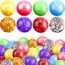 JOYIN 24 Pack Mini Stress Balls, Squishy Balls for Adults, Stress Relief Fidget Toys Bulk, Glitter Squeeze Sensory Toys for Kids, Party Favors, Birthday Gifts Goodie Bags Stuffers