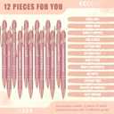 Zonon 12 Pcs Inspirational Pens Gift Set Funny Ballpoint Pen with Stylus Tip Motivational Graduation Gifts Bulk for Teacher Coworkers Nurse School Office Supplies(Rose Gold,Boss Lady)