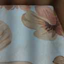 jinchan Renouveau Floral Round Rug 7ft Area Rug Indoor Circle 7' Round Washable Modern Oriental Flower Print Non Slip Carpet for Living Room Dining Room Bedroom Office Decor Pink/Grey