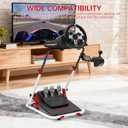 Likeem Racing Wheel Stand,Foldable Racing Simulator Cockpit,for Logitech G29 G920 G923 G27 G25 for Thrustmaster T248X T248 T300RS T150 458 TX Xbox PS4 PS5,Shifter Wheel Pedals NOT Included