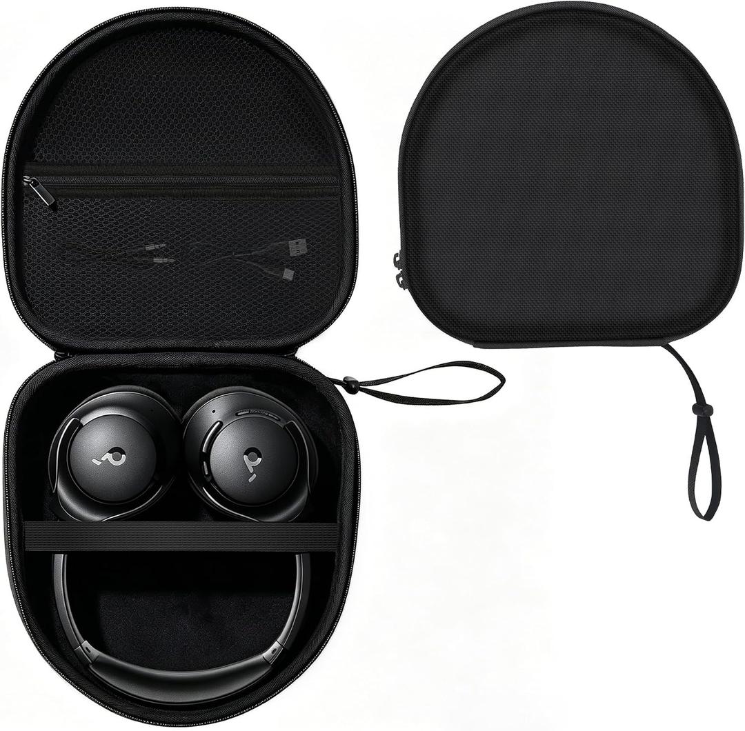 Headphone Case for Soundcore by Anker Q20i Q30 / JBL Tune 720BT 770NC / Bose QuietComfort/Sony WH-CH720N / TOZO HT3 HT2 / BERIBES/KVIDIO Most Swivel Over Ear Headset, YPW EVA Case (Nylon Material)