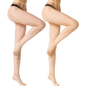 MengPa Women's Fishnets Tights High Waist Stockings Party Thigh High Pantyhose