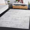 SAFAVIEH Amelia Collection Area Rug - 6.5' x 8.2ft', Ivory & Light Grey, Modern Abstract Design, Non-Shedding & Easy Care, Ideal for High Traffic Areas in Living Room, Bedroom, Dining (ALA700F-6)