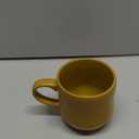 Bosmarlin Large Stoneware Speckled Coffee Mug Set of 2, Big Ceramic Tea Cup, 17 Oz, Dishwasher and Microwave Safe (Yellow, 2)