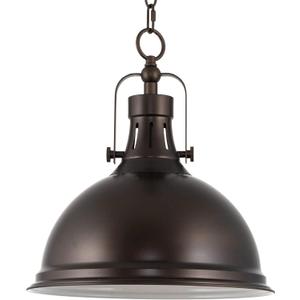 Kira Home Belle 14" Modern Industrial Pendant Light, Adjustable Hanging Height, Oil Rubbed Bronze Finish