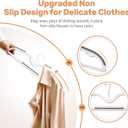 Sishynio 20 Pack Short Neck Plastic Hangers, Heavy Duty Clothes Hangers with Non-Slip Pads,Space Saving Closet Organizer for Shirts, Coats, Pants (Grey)