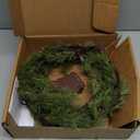 Hairui Lighted Pine Garland Battery Operated with Timer 6FT 48 Lights, Christmas Garland with Lights for Indoor Outdoor Home Holiday Decoration