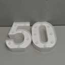 Pooqla 50th Birthday Decorations for Women Men, Light Up Numbers 50 for Party Table Backdrop Wall Decors, 50th Birthday Gift for Her Him, Marquee Number for Wedding Anniversary Decorations