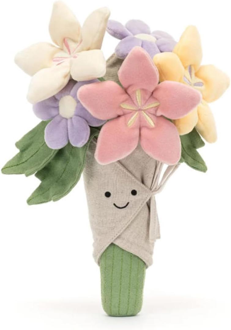 Bouquet of Flowers Plush Plant Flowers Stuffed Plant Plushie Doll Gifts for Kids Valentines Day Girlfriend Birthday Christmas Mother's Day