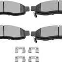 SCITOO Semi-Metal Brake Pads, 4pcs Front Brake Pads Brakes Kits Fit For 2004-2006 For INFINITI For QX56,2005-2006 For Nissan For Armada | 2004 For Pathfinder For Armada | 2004-2007 For TITAN